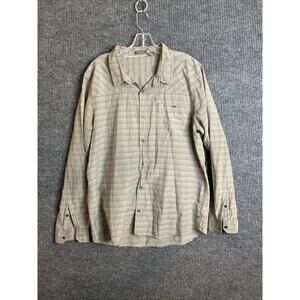 Toad & Co Mens Button Up Shirt Size XL Long Sleeve Travel Outdoor Gorp Core
